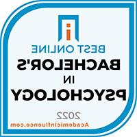 由AcademicInfluence颁发的2022年最佳在线学士心理学徽章